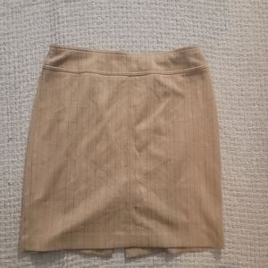 Cute tan pinstripe mini skirt